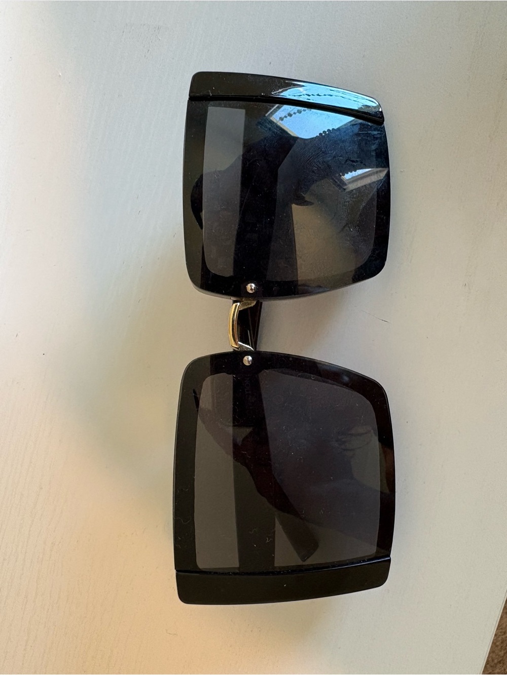 Black Square Oversized Women’s Sunglasses - Unbranded